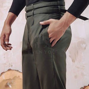 กางเกงยีนส์ผู้ชายคุณภาพสูง เอวสองชั้น ปรับขนาดเอวได้ ทรงตรง แฟชั่นลำลอง สวมใส่สบาย ขายตรงจากโรงงาน - Product Image 6