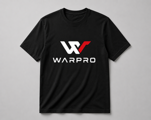 Warpro <b>Men</b>’s Premium Lightweight Cotton T-<b>Shirt</b> Short Sleeve O-Neck Casual Regular Fit with Custom Front Logo Print - Product Image 3