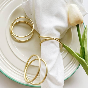 Napkin <b>Ring</b> Tissue Holder Mold Wire Design <b>Circle</b> Design Crafts Brass Napkin <b>Ring</b> Wholesale Price - Product Image 1