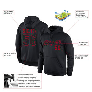 เสื้อฮู้ดสปอร์ตสีดำแดงแบบสั่งตัดเย็บพิเศษ คุณภาพพรีเมียม สวมใส่สบาย ทันสมัย เหมาะสำหรับออกกำลังกายและสวมใส่ในชีวิตประจำวัน - Product Image 5