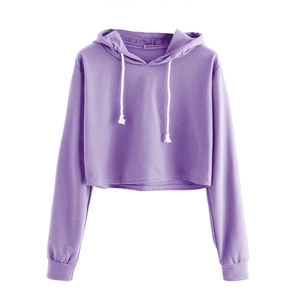 Sudadera con Capucha Corta de Alta Calidad, Personalizable, para Mujer, Diseño Holgado, Transpirable, Estilo Urbano - Product Image 4