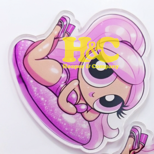 Nouvelles tuiles acryliques pour extensions de cils, tuiles roses pour cils, forme violette, couleur personnalisée, logo magnétique durable, tuiles MINK - Product Image 1