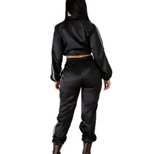 Pantalones Deportivos Reflectantes Negros de Alta Calidad Hechos a Medida, Pantalones Deportivos Reflectantes a Rayas para Mujer, Maanigy 2026 - Product Image 2