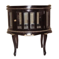Table basse Vintage, Reproduction Antique, Table à thé en bois avec plateau supérieur conçu pour ameublement de meubles de salon classiques