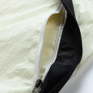 Veste coupe-vent légère en toile unisexe, imperméable, col montant, capuche zippée, grandes tailles, design color block – Meilleure vente - Product Image 4