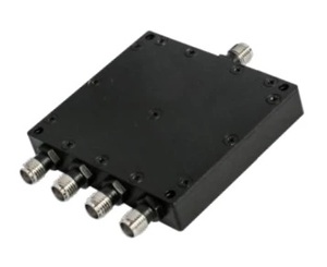 Divisor de Potencia de 4 Vías, 1 Conector SMA de 40 GHz, Divisor RF de Bajo PIM con Amplificador, Montaje en Panel, Caja Negra - Product Image 2