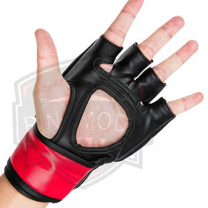 ราคาขายส่ง ถุงมือ MMA หนังคุณภาพสูง น้ำหนักเบา ปรับขนาดได้ด้วยแถบตีนตุ๊กแก ป้องกันการลื่นไถล ถุงมือชกมวย - Product Image 4