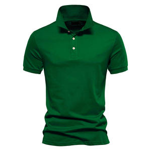 เสื้อเชิ้ตผู้ชายสีน้ำตาลเข้ม แขนสั้น ผ้าฝ้าย 100% ระบายอากาศได้ดี ติดกระดุม สวมใส่สบายๆ ทรงปกติ ผ้าถัก สีพื้น - Product Image 5