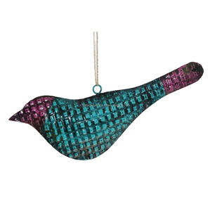 Forma de pájaro hecha a mano Navidad Metal Decorativo Pájaro volador Decoraciones navideñas Adornos Precio bajo - Product Image 3