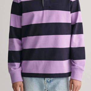 Men's Long Sleeve Striped Knitted <b>Polo</b> <b>Shirt</b> Casual Regular Fit <b>Purple</b> Black Pattern Collar Design - Product Image 6