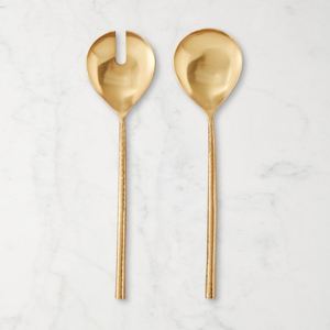 Ensemble de cuillères et fourchettes à salade en acier inoxydable de qualité supérieure avec manche en aluminium au design vintage de poisson pour restaurant - Product Image 3