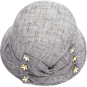 Casquette Gavroche Noire Tendance pour Femme, Rayures Fines, Chapeau de Boulanger, Visière Mode avec Anneau Métallique, 100% Laine, Idéale pour l'Hiver et les Fêtes en Extérieur, Vente en Gros - Product Image 3