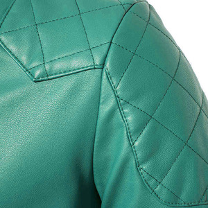 High Street Casual Style Zipper Design Fashionable <b>Leather</b> <b>Jackets</b> Adult Size OEM Custom Design <b>Men</b> <b>Leather</b> <b>Jacket</b> Winter Wear - Product Image 6