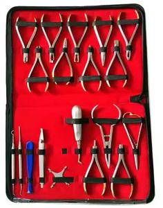 Orthodontic <b>Pliers</b> <b>Set</b> Dental Instruments Kit Stainless Steel Orthodontic Tools <b>Set</b> with Carrying Case Professional Orthodontic - Product Image 4