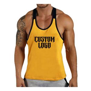 Camisetas sin mangas personalizadas con logo para hombre, camisetas deportivas, camisetas holgadas para gimnasio, camisetas sin mangas para musculación. - Product Image 1