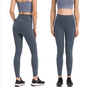 ชุดโยคะผู้หญิง 2 ชิ้น สำหรับฤดูใบไม้ร่วง/ฤดูหนาว ปี 2026 ไซส์พลัส เอวกลาง ยืดหยุ่นได้ ระบายอากาศดี เป็นมิตรกับสิ่งแวดล้อม ผลิตจากผ้าสแปนเด็กซ์/โพลีเอสเตอร์ - Product Image 4