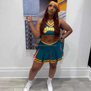 Traje de animadora para mujer, traje de animadora, vestido de moda, uniforme de animadora escolar personalizado - Product Image 2