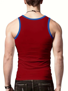 Men Tank <b>Top</b> Casual Sleeveless Summer Soft Washed Cotton T Shirt Activewear Gym Vest Lightweight Breathable Style - Product Image 6