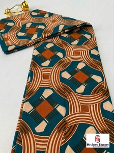Factory Direct African Batik Dobby Rib Cotton Fabric Ankara Textile OEM ODM Fashion Apparel Clothing Bags Hitjem Export Supplier - Product Image 5