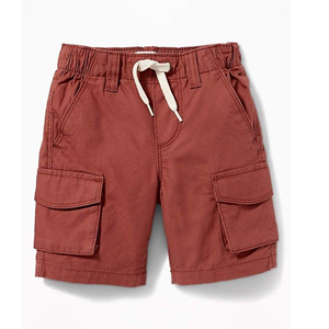 Pantalones Cortos Cargo Azul Rey para Hombre con Cintura Elástica y Cordón Ajustable, Estilo Casual, Largo Bermuda, Color Sólido, Tela de Algodón - Product Image 3