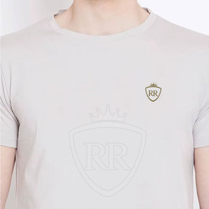 T-shirt décontracté pour homme à col rond en tricot 100% coton - Confort respirant pour les activités quotidiennes et les vêtements de sport - Product Image 4
