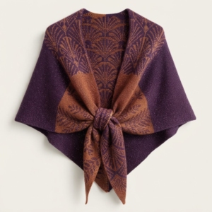 Châle en tricot doux au toucher cachemire pour l'hiver, écharpe-couverture de luxe unie pour femme, vente en gros directe d'usine - Product Image 1