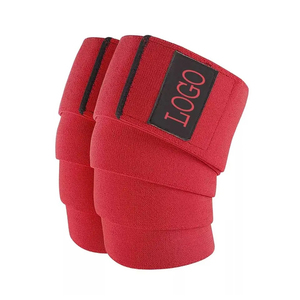 <b>Elastic</b> Adjustable <b>Knee</b> Wraps for Weightlifting Powerlifting Sports Gym Accessories Weightlifting Fitness Neoprene Breathable - Product Image 4