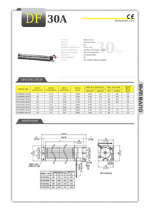 Taiwan SYMBANG DF30A 12V 24V DC petit ventilateur horizontal - Product Image 6