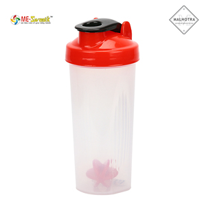 Plastic <b>Shaker</b> <b>Bottle</b> Drinkware with Ball Mixer Flip Lid Portable Protein Shake Cup for Fitness Travel - Product Image 4