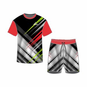 Shorts et T-shirt pour homme personnalisés avec sublimation, motif graphique, impression numérique 3D, ensemble T-shirt et short pour homme - Product Image 5