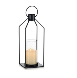 Nueva Tendencia: Lámpara de Alambre de Metal y Vidrio con Acabado Negro, Diseño Personalizado, Calidad Superior para Hotel, Venta Directa de Fábrica - Product Image 1