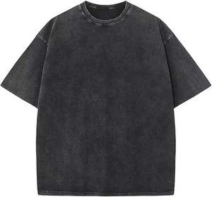Camisetas Personalizadas Lisas para Hombre, Lavadas con Ácido, 100% Algodón, Unisex, Manga Corta - Product Image 5