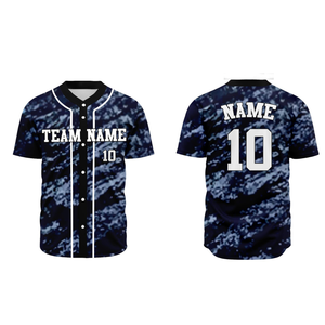 Maillot de baseball tendance à sublimation, manches courtes, col en V, tissu léger, doux, respirant, confortable, personnalisable, unisexe - Product Image 3