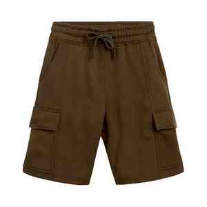 Shorts cargo pour hommes de haute qualité avec cordon de serrage à la taille, séchage rapide, coupe régulière, légers, en coton et polyester - Product Image 1