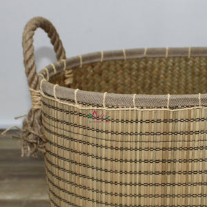 Panier de rangement en feuilles de palmier Artex Dong Thap Factory, boîtes de rangement, bacs de rangement pour la maison, organisation, décoration naturelle BH4547A - Product Image 5