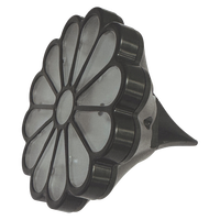 Lampes solaires LED en forme de fleurs, matériau ABS, design minimaliste pour jardin, patio, cour, allée, décoration extérieure