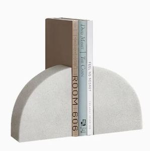 Trending White Marble Bookends Used In <b>School</b> for Shelves Heavy Duty Bookends for Shelves Heavy <b>Books</b> Library <b>School</b> Gift - Product Image 1