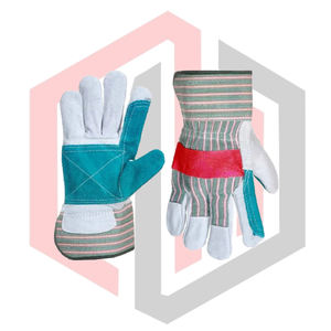 Cow Split Leather Rigger Reinforced <b>Fire</b> Fighting Sterile Gloves Lined Fabric Anti-static Silicone-free Soft Flexible Breathable - Product Image 4