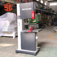Scie à ruban pour le travail du bois MJ345B |   Machine à découper le bois verticale avec moteur 3 kW 380 V, hauteur de traitement maximale 310 mm et épaisseur 470 mm