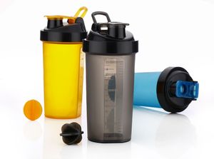 Gym <b>Sports</b> <b>Bottle</b> 700ml Reusable Eco Friendly Fitness Outdoor Direct Drinking Meal Replacement Shaker Scale Leak-Proof - Product Image 4