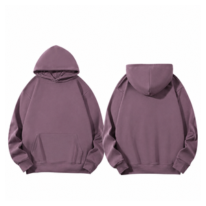 เสื้อฮู้ดดี้และเสื้อสเวตเชิ้ตผ้าฝ้ายฟลีซเนื้อหนักพิเศษ 450GSM แบบลำลองสำหรับงานพิมพ์ดิจิทัล เสื้อฮู้ดดี้แบบสวมหัวสำหรับทุกเพศ - Product Image 4