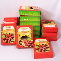 Boîte à hot-dogs à emporter en papier recyclable de qualité alimentaire personnalisée avec impression offset