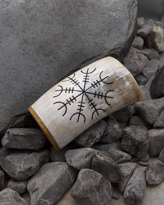 Meilleure qualité corne de buffle naturelle écologique corne à boire Antique Viking sculpté Design personnalisable poli pour authentique - Product Image 4