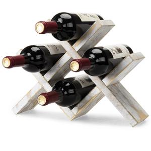 Porte-vin en métal classique et moderne, support pour 4 bouteilles, sur roulettes, durable, respectueux de l'environnement, support de présentation de vin en fer - Product Image 2