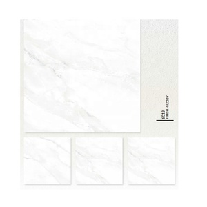 กระเบื้องเซรามิคสแควร์พอร์ซเลนกระเบื้องผนังขัดเคลือบหินอ่อนสีขาวขนาด60X60 - Product Image 1