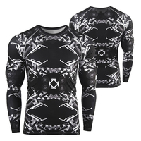 Nouveauté : Rashguard pour homme de haute qualité, Rashguard de compression pour homme, Rashguard professionnel MMA pour homme, en matière Spandex