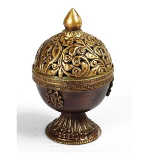Artistic Decorative Metal <b>Bakhoor</b> Burner Incense Holder For <b>Oud</b> Fragrance Interior Decoration Accent Piece - Product Image 1