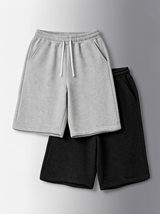Mens Workout Fleece Shorts Comfortable Pull On Adjustable Waist Casual <b>Athletic</b> Running Walking Lounge Pocket Mid Length Design - Product Image 1