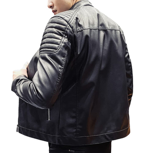 New Arrivals Wholesale High Quality Custom Oem Design Men Leather <b>Jacket</b> <b>Slim</b> Fit Stylish Comfortable Leather <b>jacket</b> for men - Product Image 2