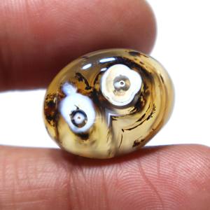 หินโมราอะเกตเจียระไนแบบหลังเบี้ยอะเกตตามธรรมชาติกำไลข้อมือหินอาเกตแบบเรียบขายส่งสำหรับหินอัญมณี - Product Image 2